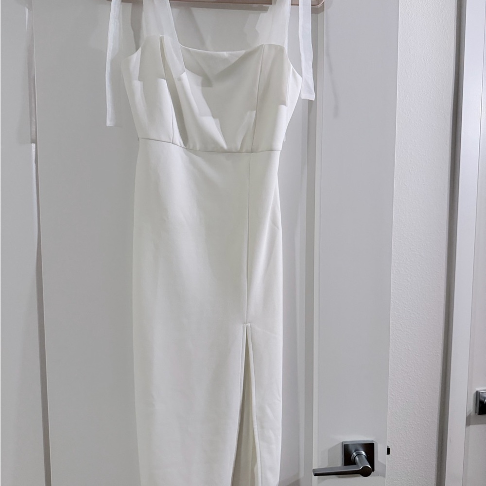 Lulu's Strapless White Dress